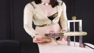 Balls Stretching Machine – Edging Handjob Torture with Ballbusting | Era