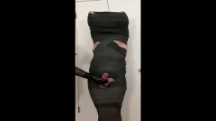 Tickling and Edging My Mummified Femdom Submissive with CBT